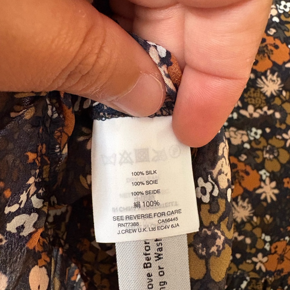 Madewell Dark Navy Blue Button Front Peplum Blouse - Picture 5 of 5